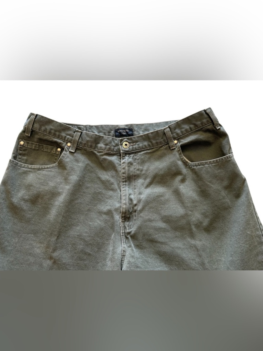 Dockers Men's Relaxed Straight-Leg Jeans in Olive - Picture 11 of 11